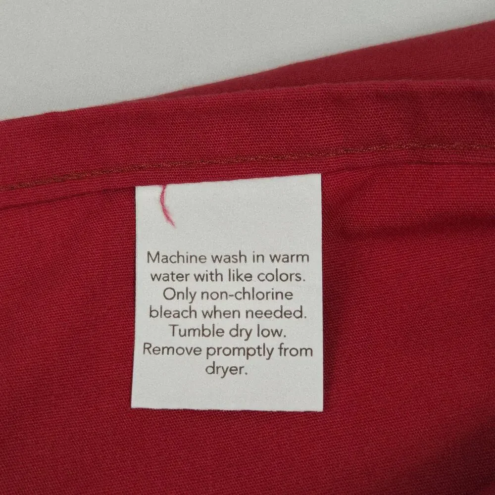 Twin 3-Pc Bed Sheet Set - Brand New / Deep Red Color